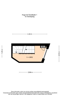 Floorplan - Hugo de Grootkade 1-3, 1052 LN Amsterdam